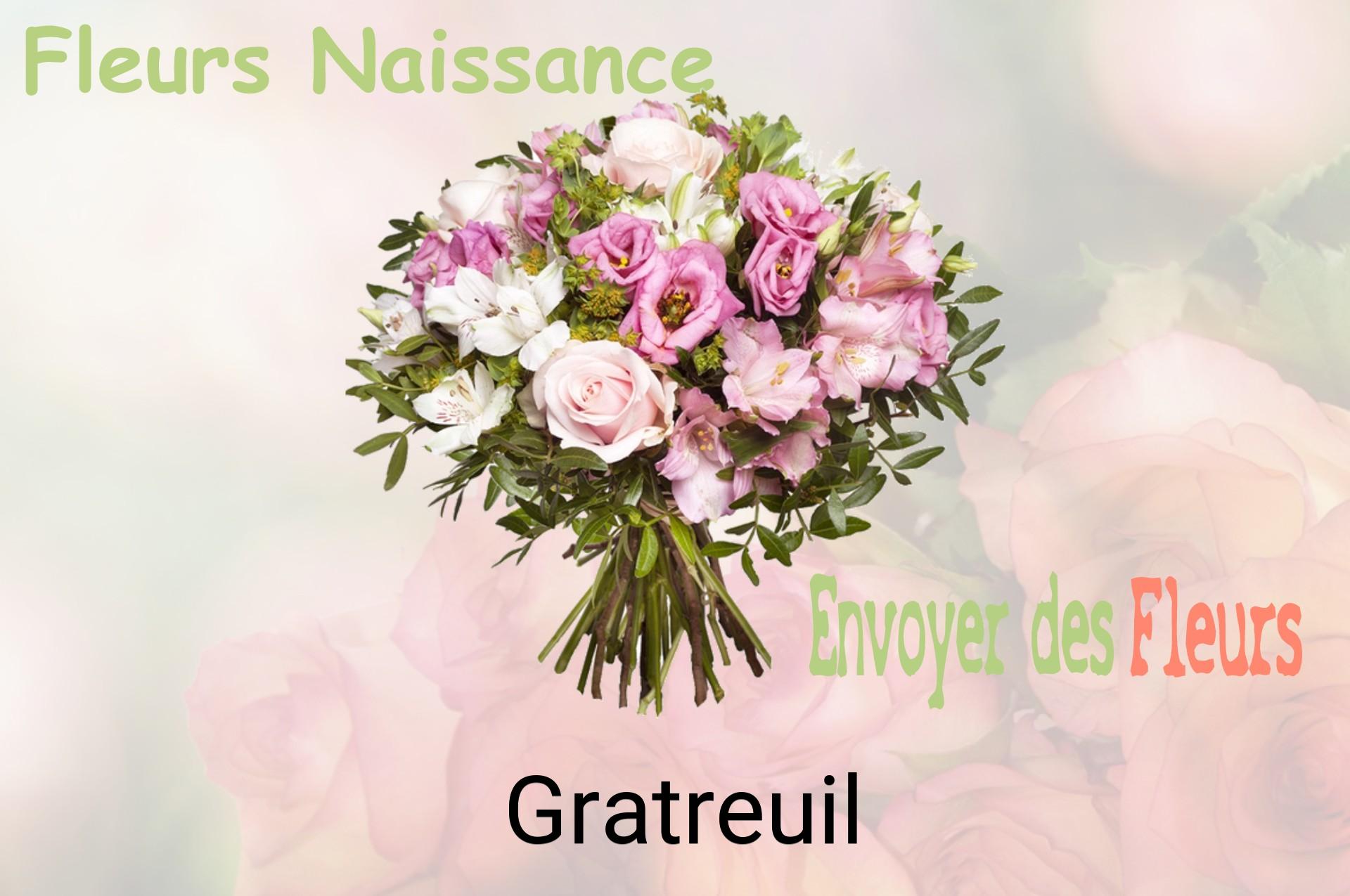 Bouquet de fleurs de naissance livré à Gratreuil